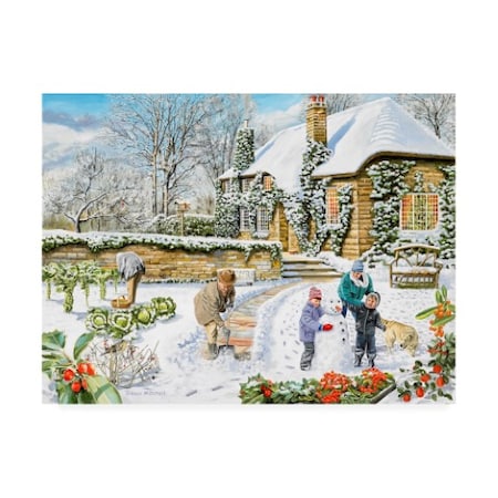 Trevor Mitchell 'Winter Cottage' Canvas Art,24x32